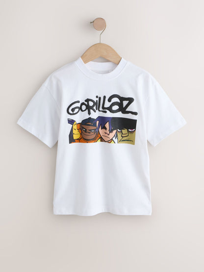 Dsiney Kidz - White Gorillaz Band T-Shirt (3-16yrs) image 1