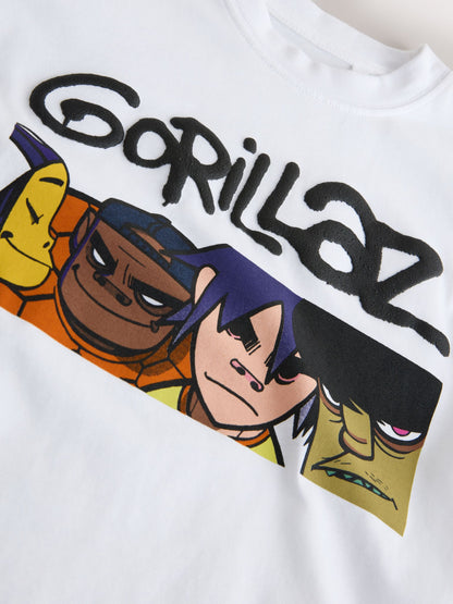 Dsiney Kidz - White Gorillaz Band T-Shirt (3-16yrs) image 3