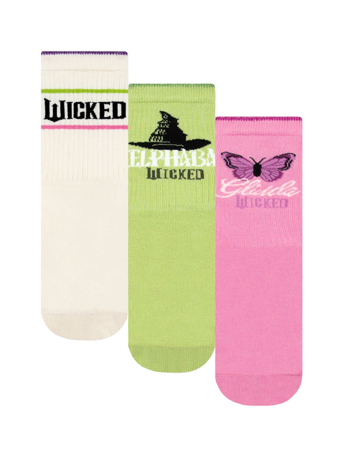 Character Green Wicked Girls Pack Of 3 Socks image 1