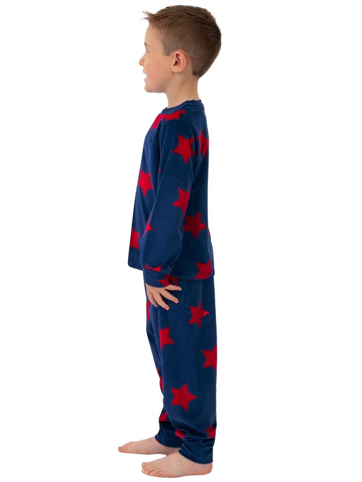 Harry Bear Blue Stars Long Sleeve Fleece Pyjamas - image 4