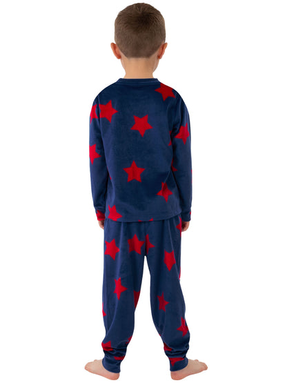 Harry Bear Blue Stars Long Sleeve Fleece Pyjamas - image 5