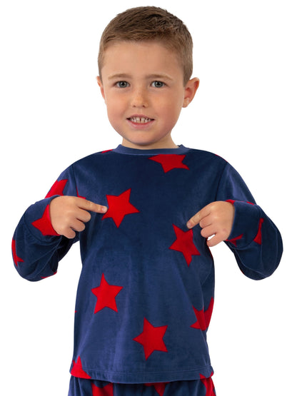 Harry Bear Blue Stars Long Sleeve Fleece Pyjamas - image 6