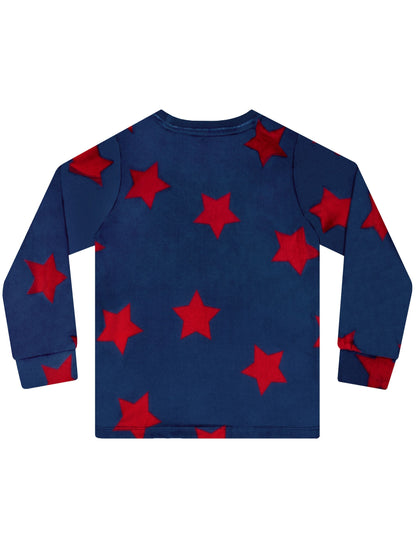 Harry Bear Blue Stars Long Sleeve Fleece Pyjamas - image 8