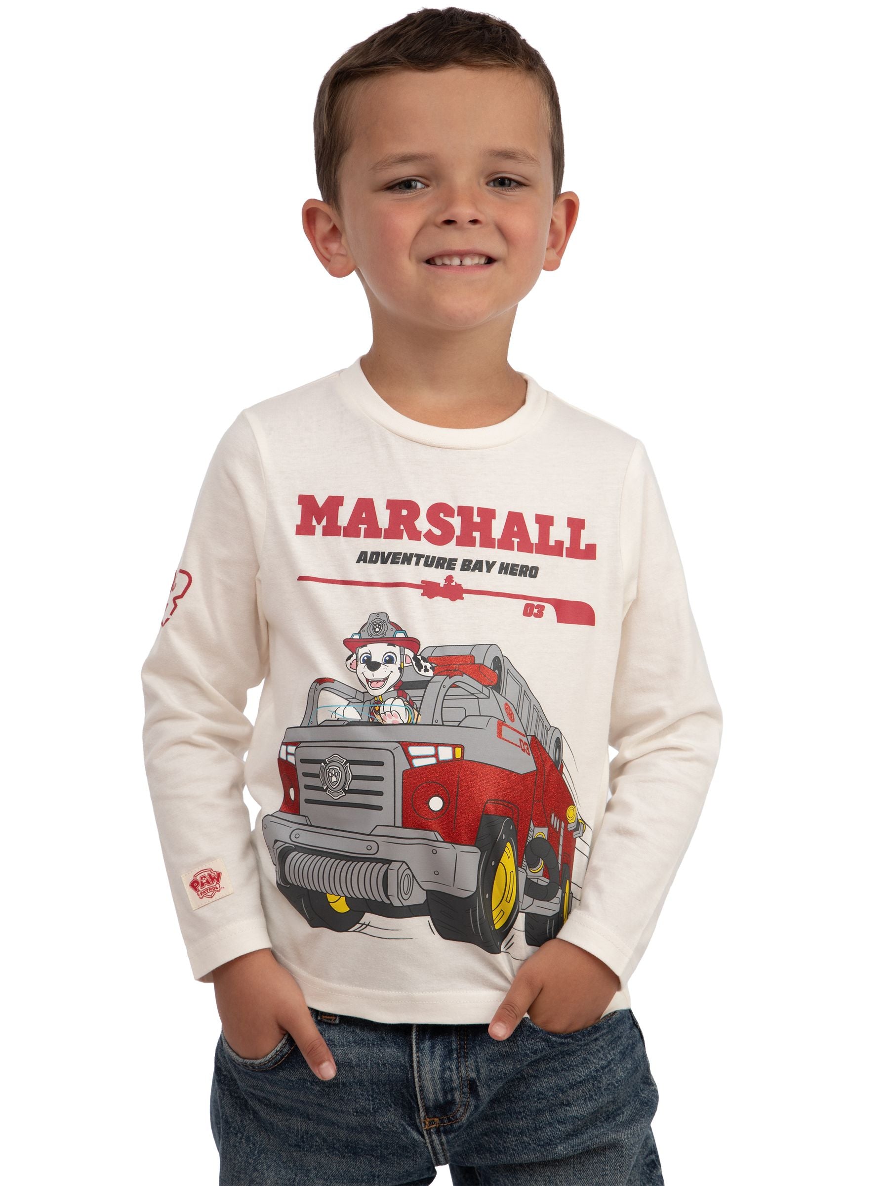Character Cream PAW Patrol Marshall Long Sleeve T-Shirt image 4