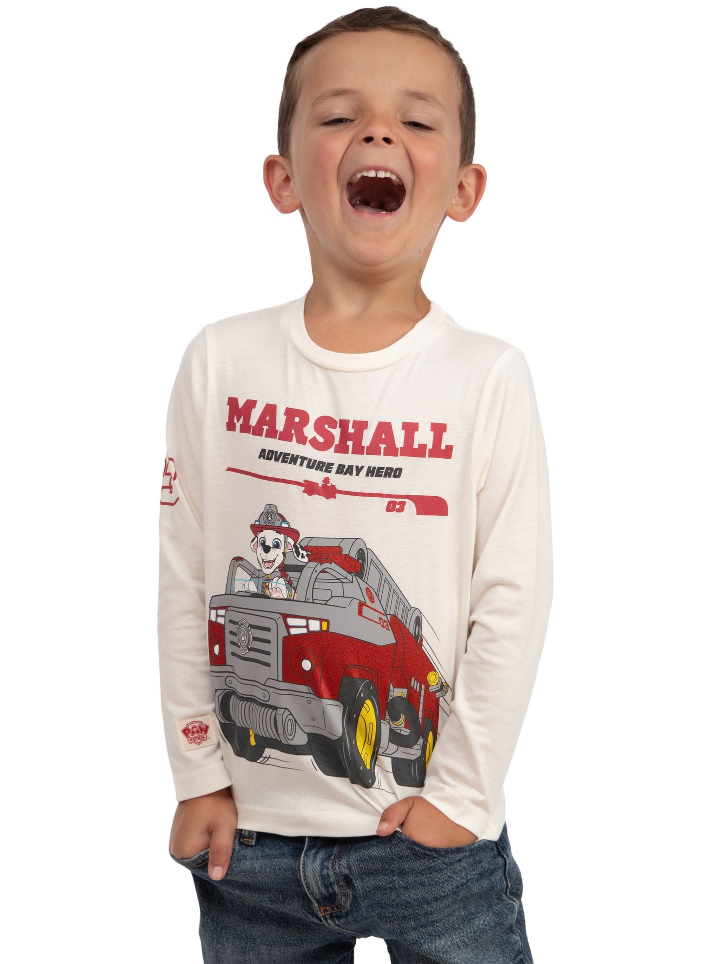 Character Cream PAW Patrol Marshall Long Sleeve T-Shirt image 5