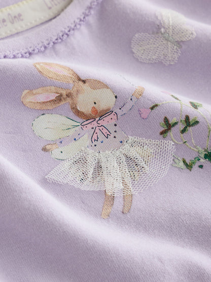 Purple Fairy Mouse Long Sleeve T-Shirt And Leggings Baby 6 Piece Set (0mths-2yrs) - image 12