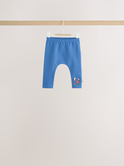 Navy Stripe Long Sleeve T-Shirt And Leggings Baby 6 Piece Set (0mths-2yrs) image 7
