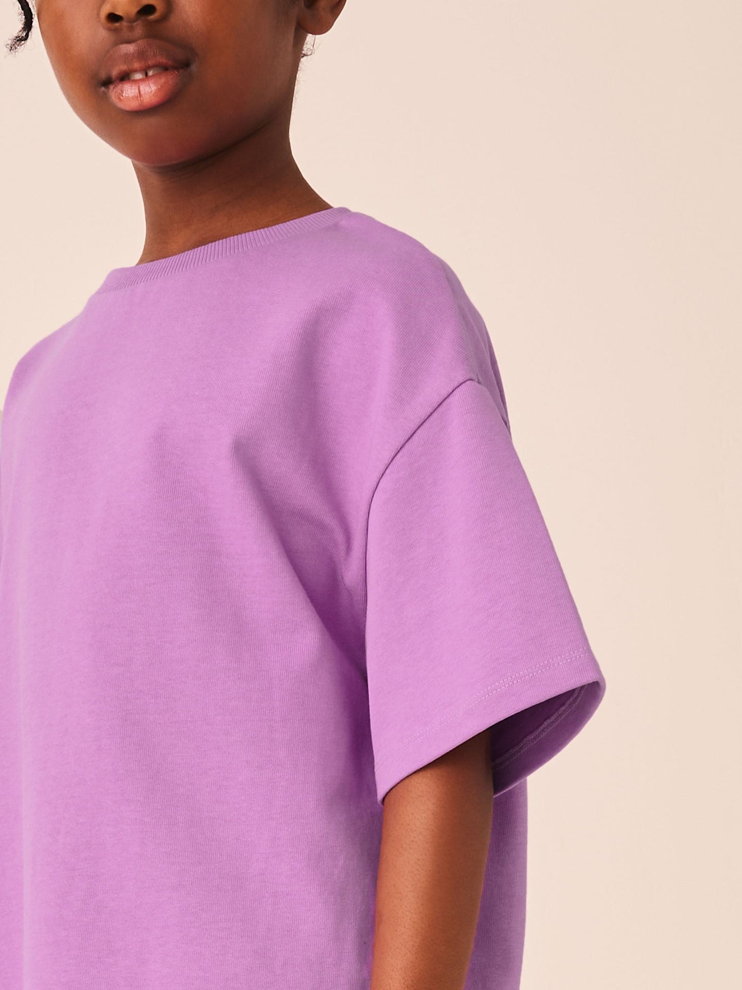 Dsiney Kidz - Lilac Purple Oversized Heavyweight T-Shirt (3-16yrs) image 4