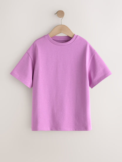 Dsiney Kidz - Lilac Purple Oversized Heavyweight T-Shirt (3-16yrs) image 5