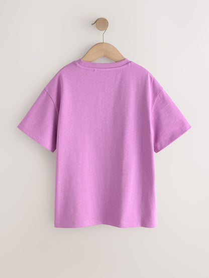 Dsiney Kidz - Lilac Purple Oversized Heavyweight T-Shirt (3-16yrs) image 6
