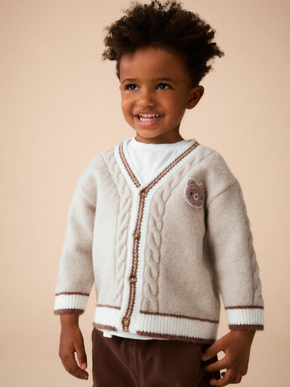 Neutral Bear Character Cardigan (3mths-7yrs) - image 1