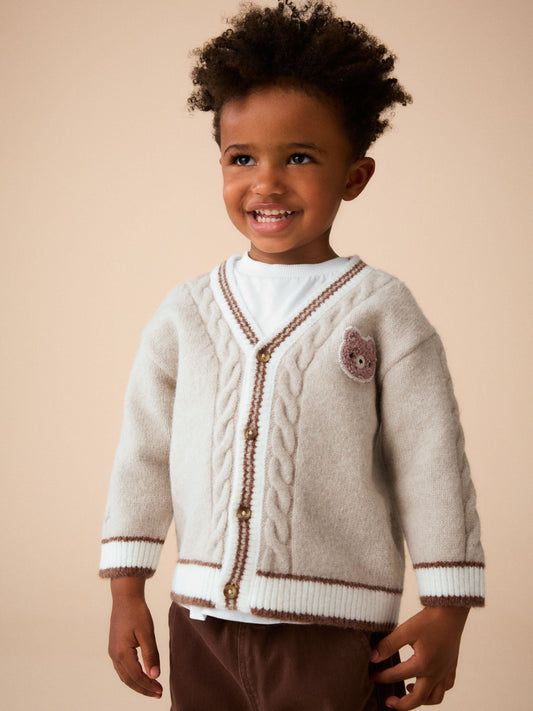 Neutral Bear Character Cardigan (3mths-7yrs) - image 1