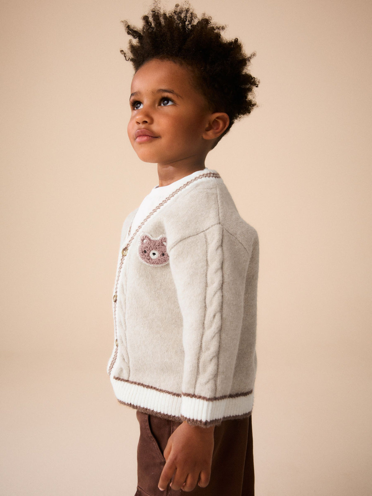 Neutral Bear Character Cardigan (3mths-7yrs) - image 4