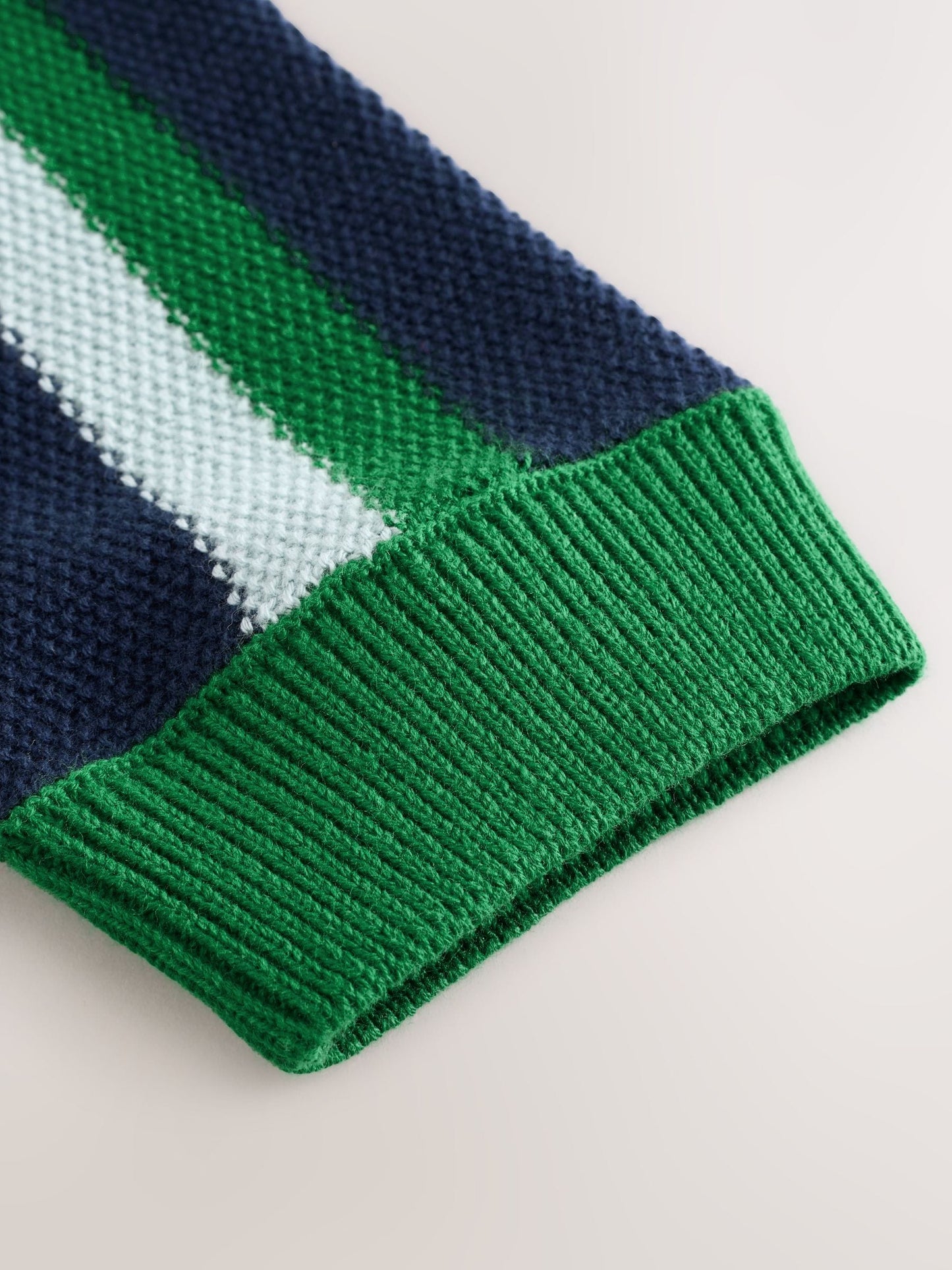 Dsiney Kidz - Green/Navy Stripe Knitted Polo Shirt (3mths-7yrs) image 8