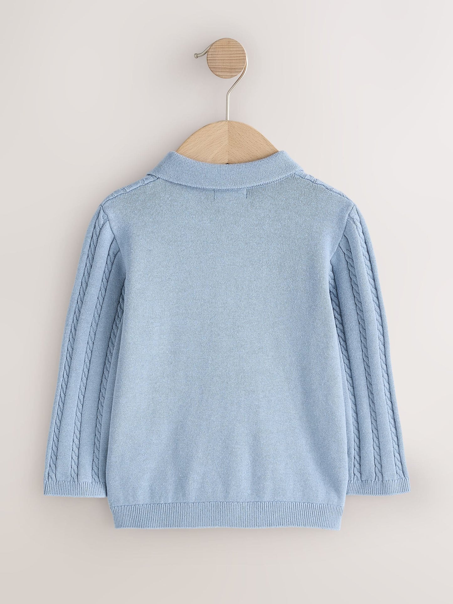 Dsiney Kidz - Blue Cable Knit Polo Shirt (3mths-7yrs) image 6