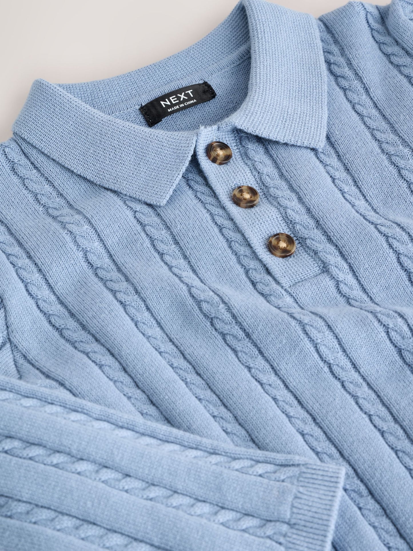 Dsiney Kidz - Blue Cable Knit Polo Shirt (3mths-7yrs) image 7