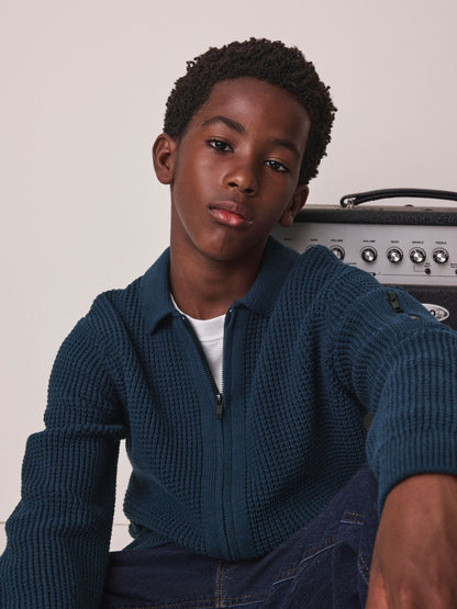 Indigo Blue Utility Zip Up Cardigan (3-16yrs) - image 4