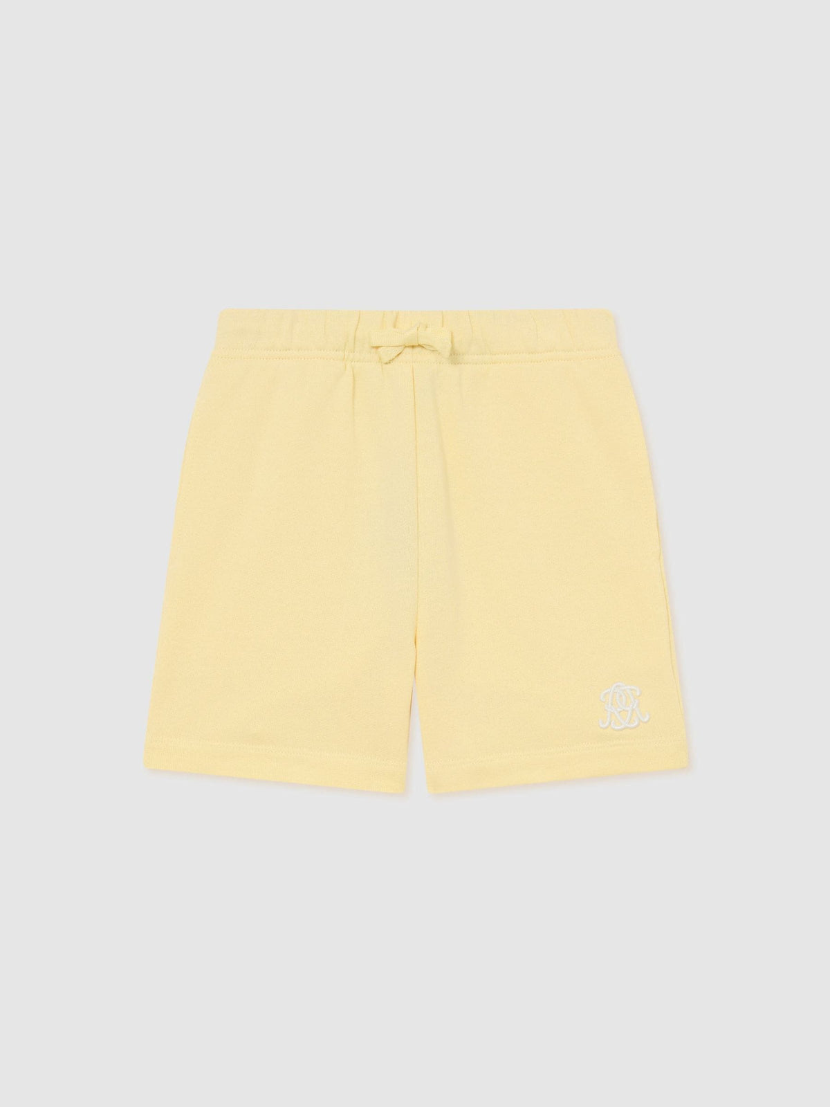 Reiss Yellow Levin 9-13 yrs Monogram Embroidered Cotton Shorts image 2