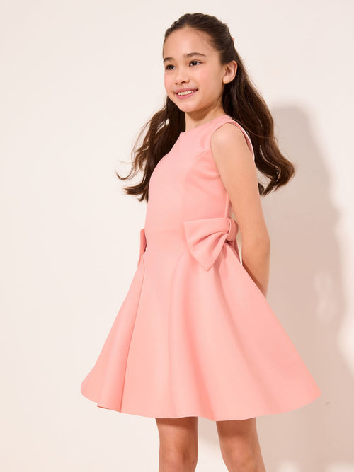 Dsiney Kidz - Lipsy Pink Scuba Bow Mini Dress (5-16yrs) image 1