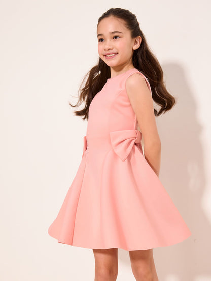 Lipsy Pink Scuba Bow Mini Dress (5-16yrs) image 1