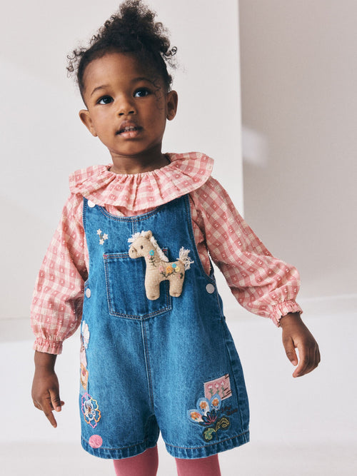 Dsiney Kidz - Denim Horse Dungarees Set (3mths-7yrs) image 1