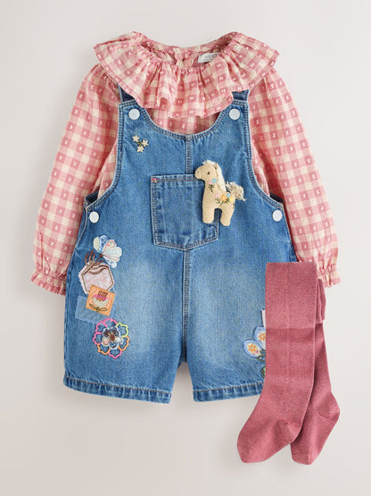 Dsiney Kidz - Denim Horse Dungarees Set (3mths-7yrs) image 7