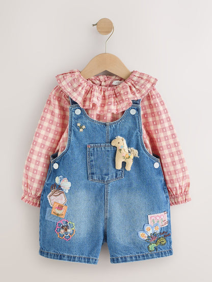 Dsiney Kidz - Denim Horse Dungarees Set (3mths-7yrs) image 8