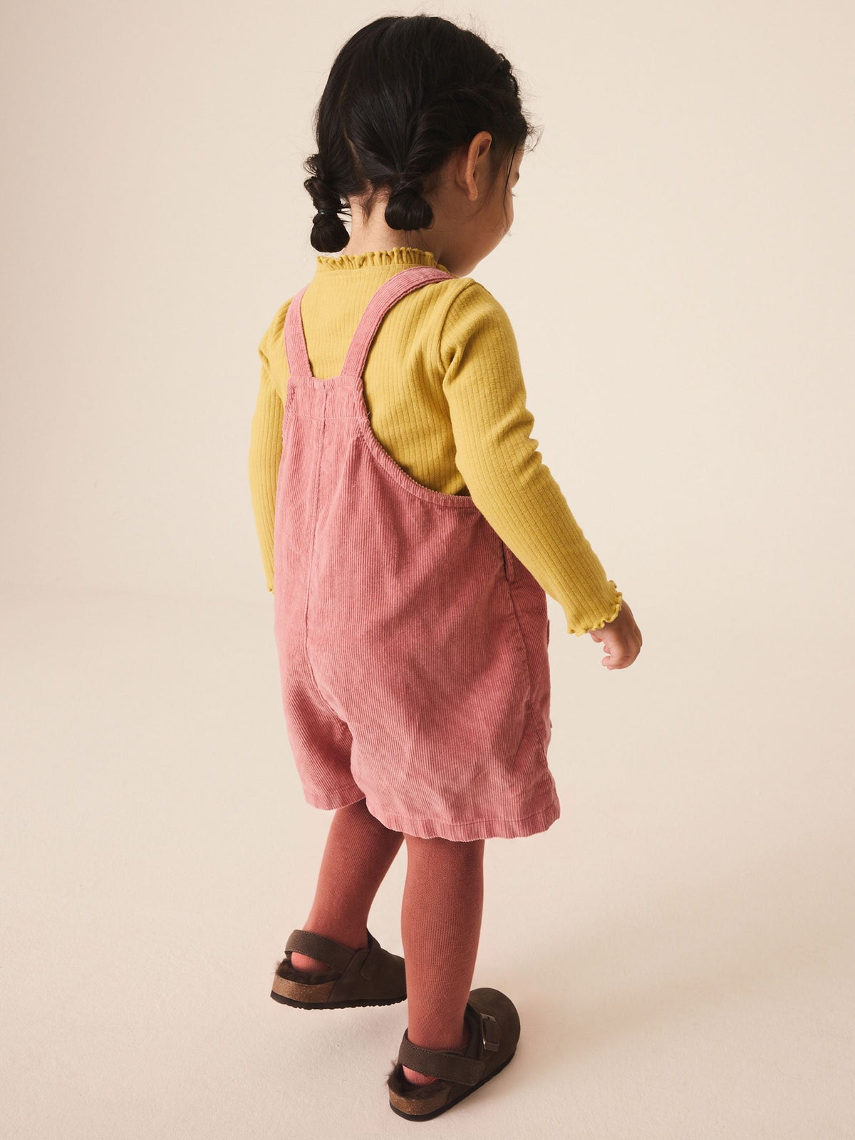 Dsiney Kidz - Pink Corduroy Dungaree & Tights Set (3mths-7yrs) image 3