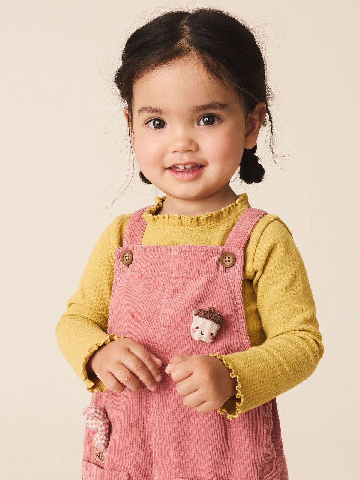 Dsiney Kidz - Pink Corduroy Dungaree & Tights Set (3mths-7yrs) image 4