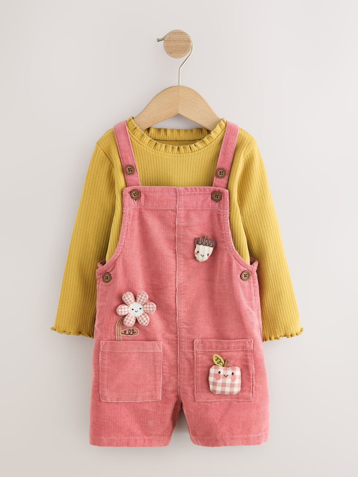 Dsiney Kidz - Pink Corduroy Dungaree & Tights Set (3mths-7yrs) image 6