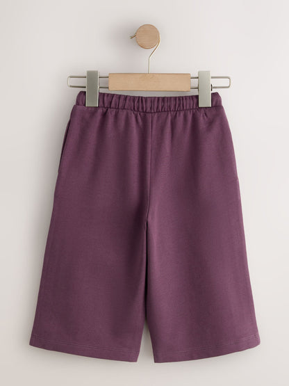 Burgundy Red Wide Leg Side Stripe Joggers (3mths-7yrs) image 7