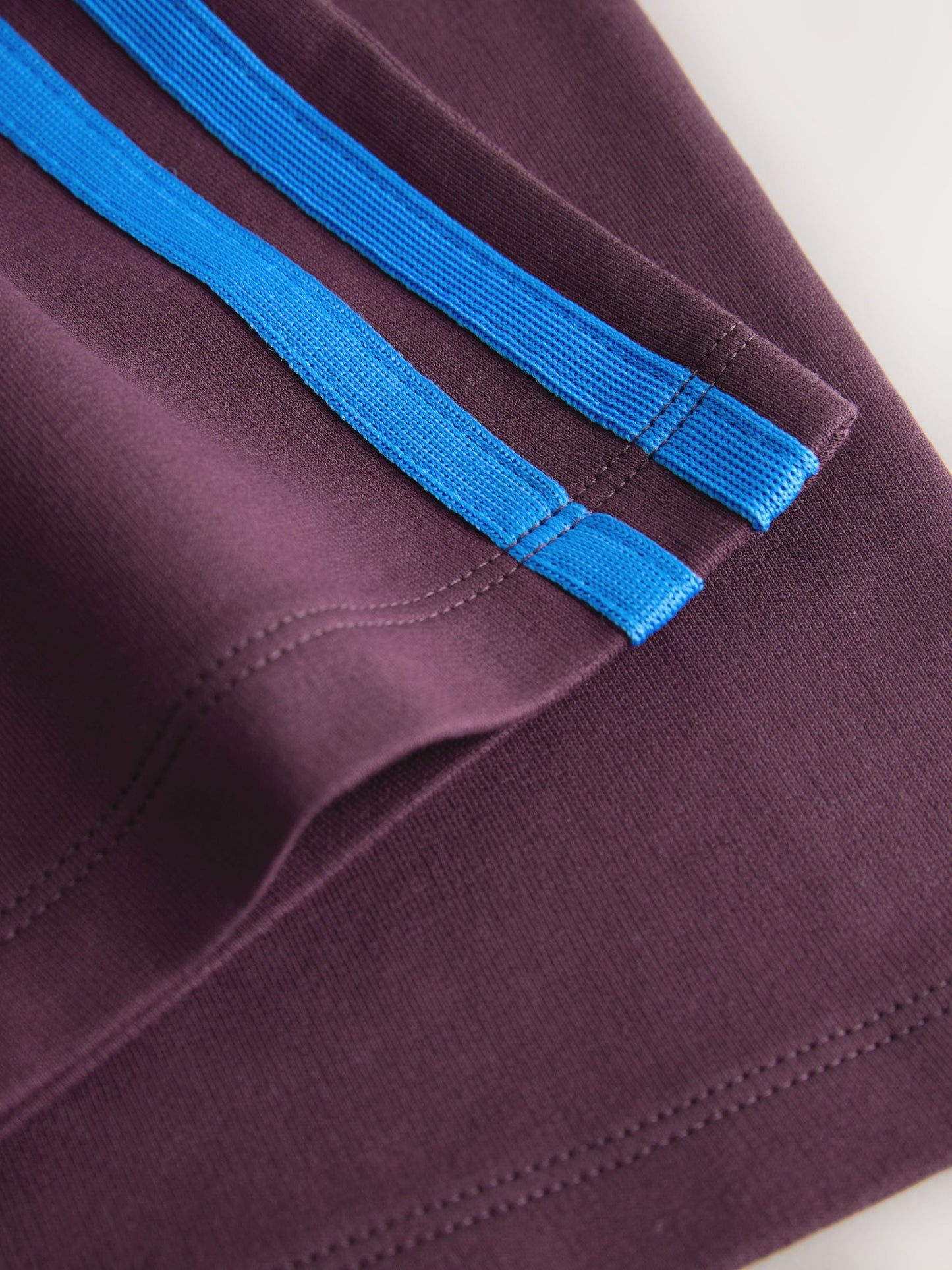 Burgundy Red Wide Leg Side Stripe Joggers (3mths-7yrs) image 8