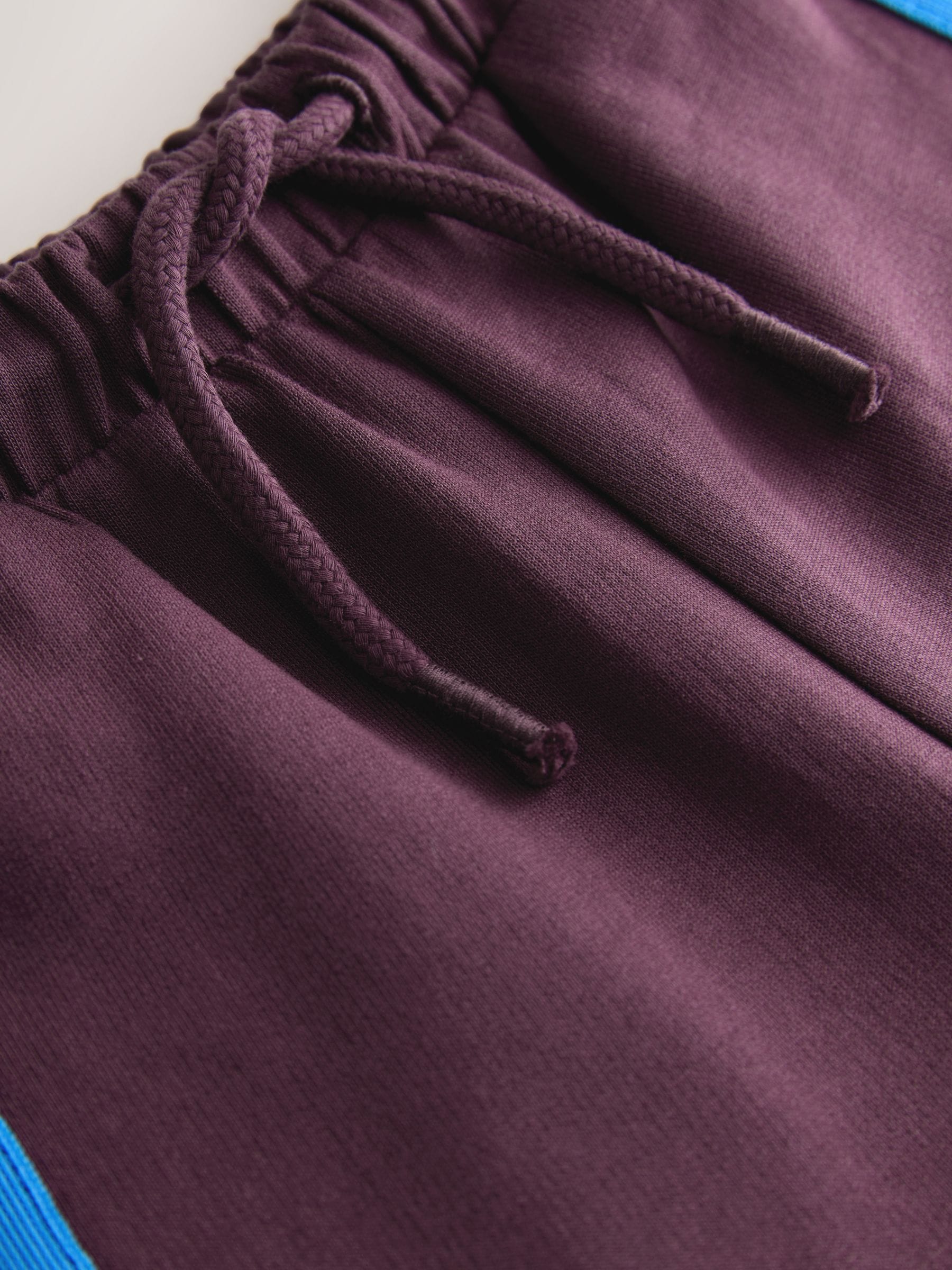 Burgundy Red Wide Leg Side Stripe Joggers (3mths-7yrs) image 9