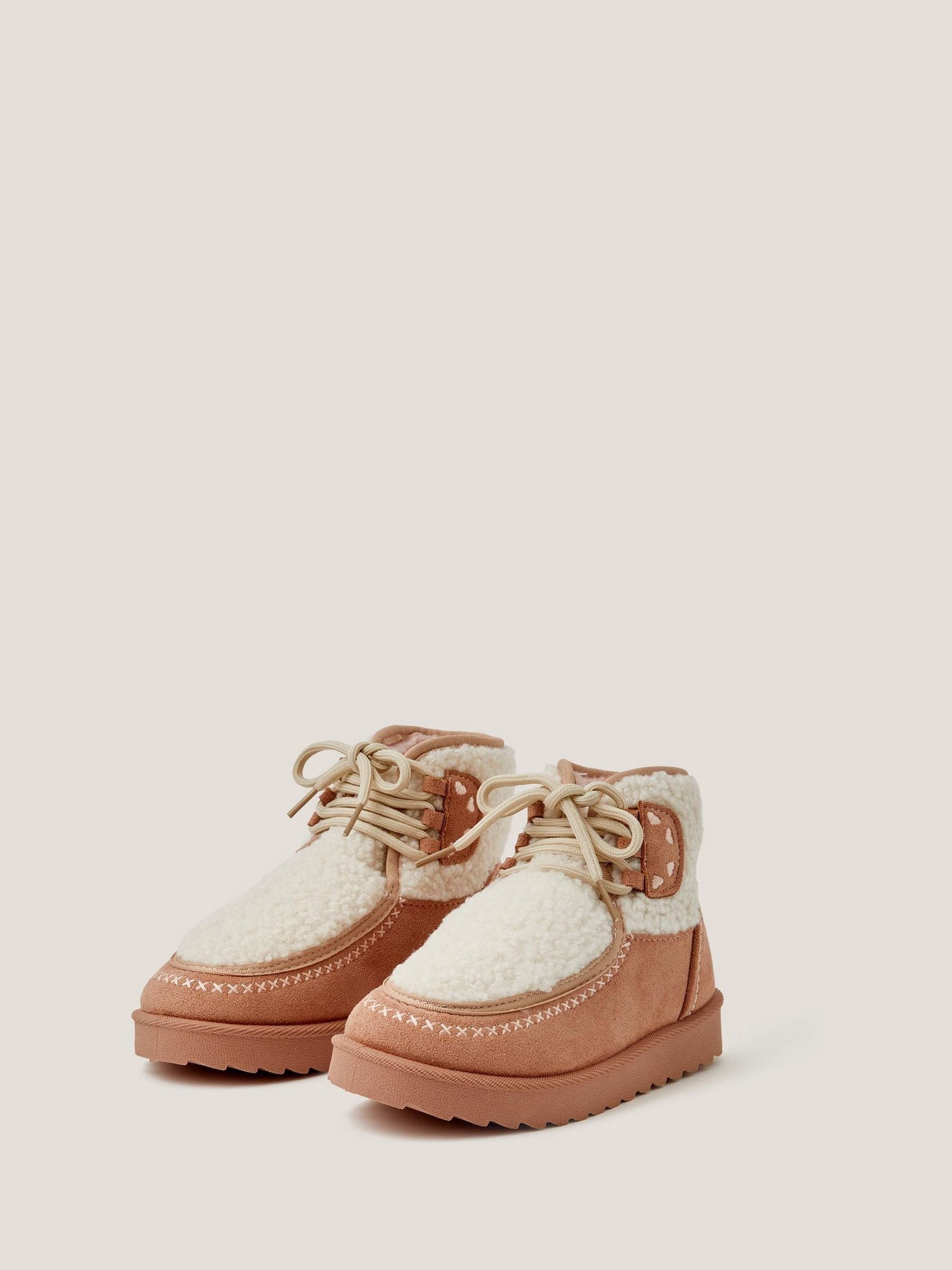 Monsoon Natural Bow Borg Ankle Boots image 1