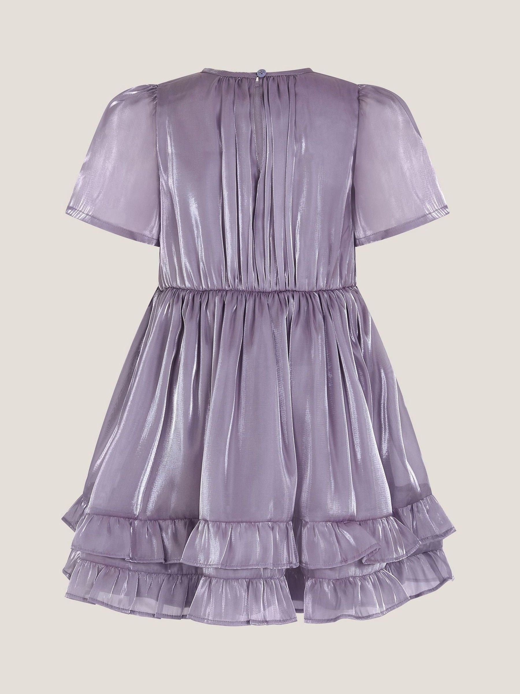 Monsoon Purple Sequin Organza Party Dress image 2