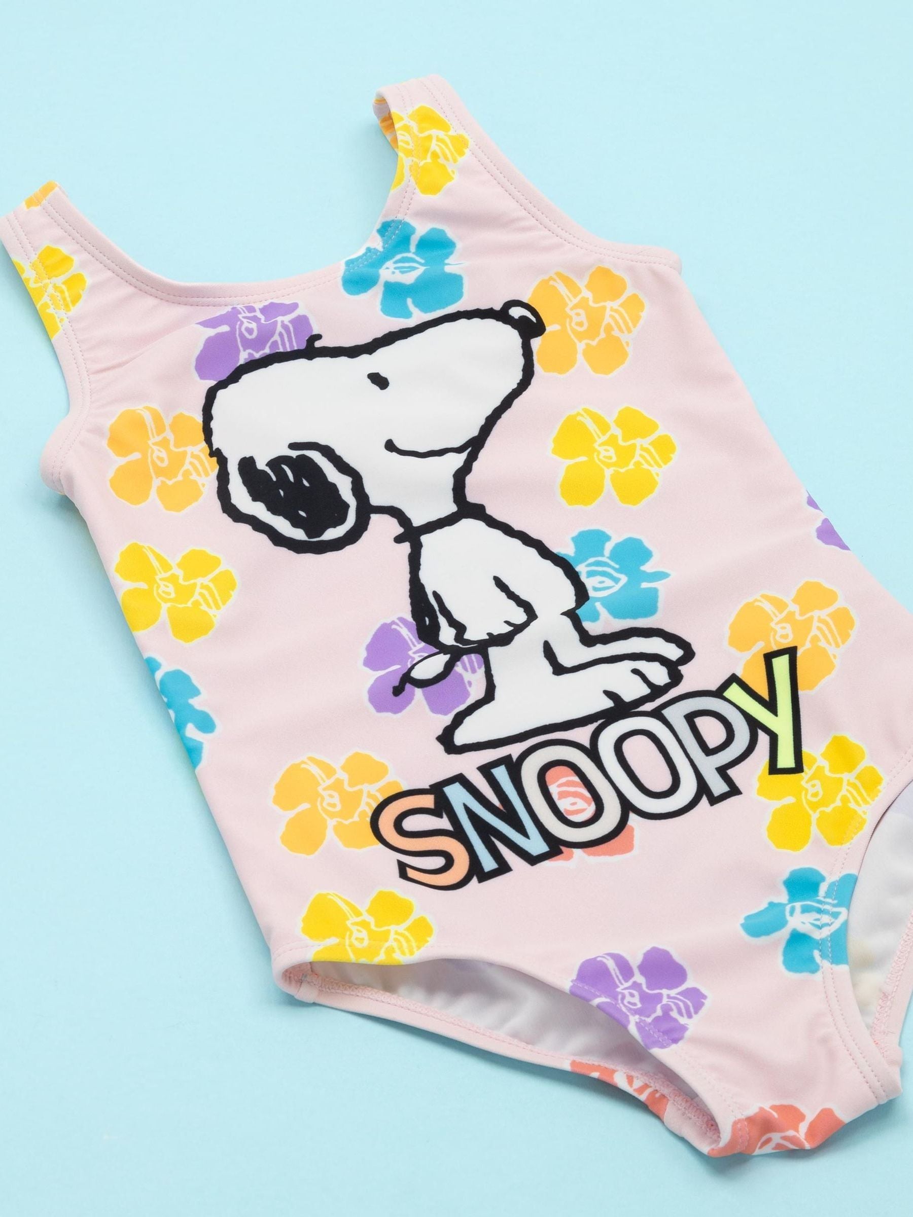 Dsiney Kidz - Vanilla Underground Pink Peanuts Snoopy 1 Piece Swimming Costume image 5