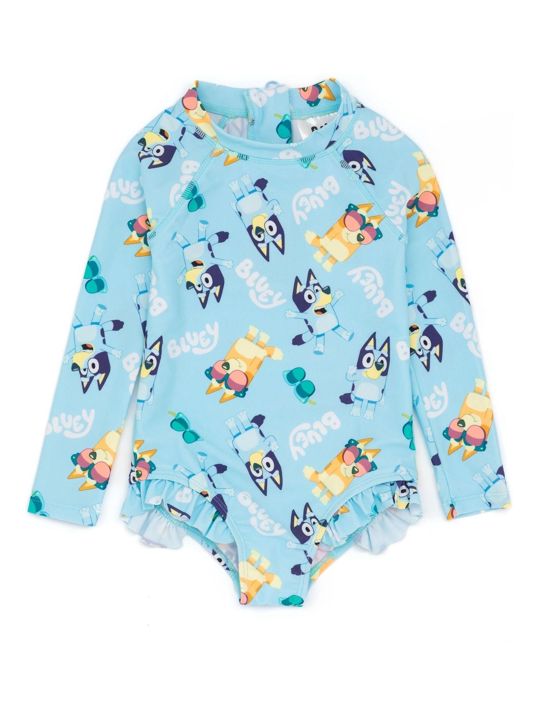 Dsiney Kidz - Vanilla Underground Blue Bluey All Over Print 1 Piece Swimming Costume image 1