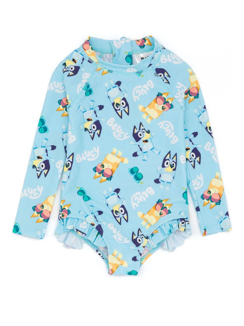 Dsiney Kidz - Vanilla Underground Blue Bluey All Over Print 1 Piece Swimming Costume image 1
