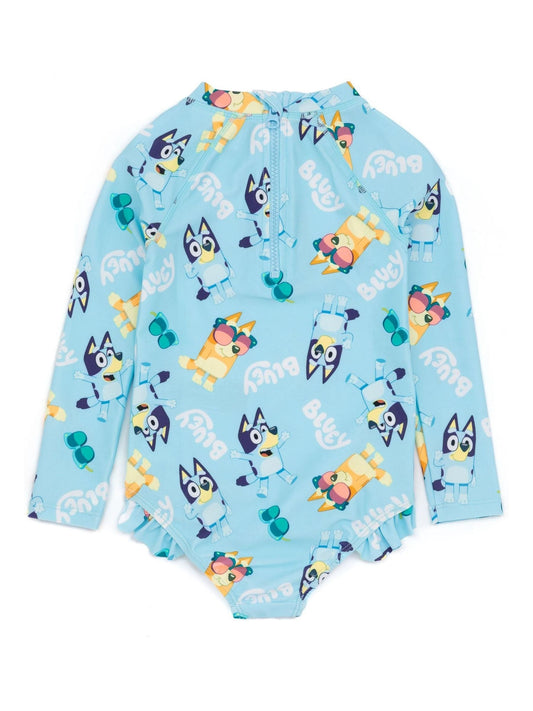 Dsiney Kidz - Vanilla Underground Blue Bluey All Over Print 1 Piece Swimming Costume image 2