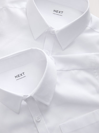 Dsiney Kidz - White Plus Fit Short Sleeve School 2 Pack Shirts (3-17yrs) image 5