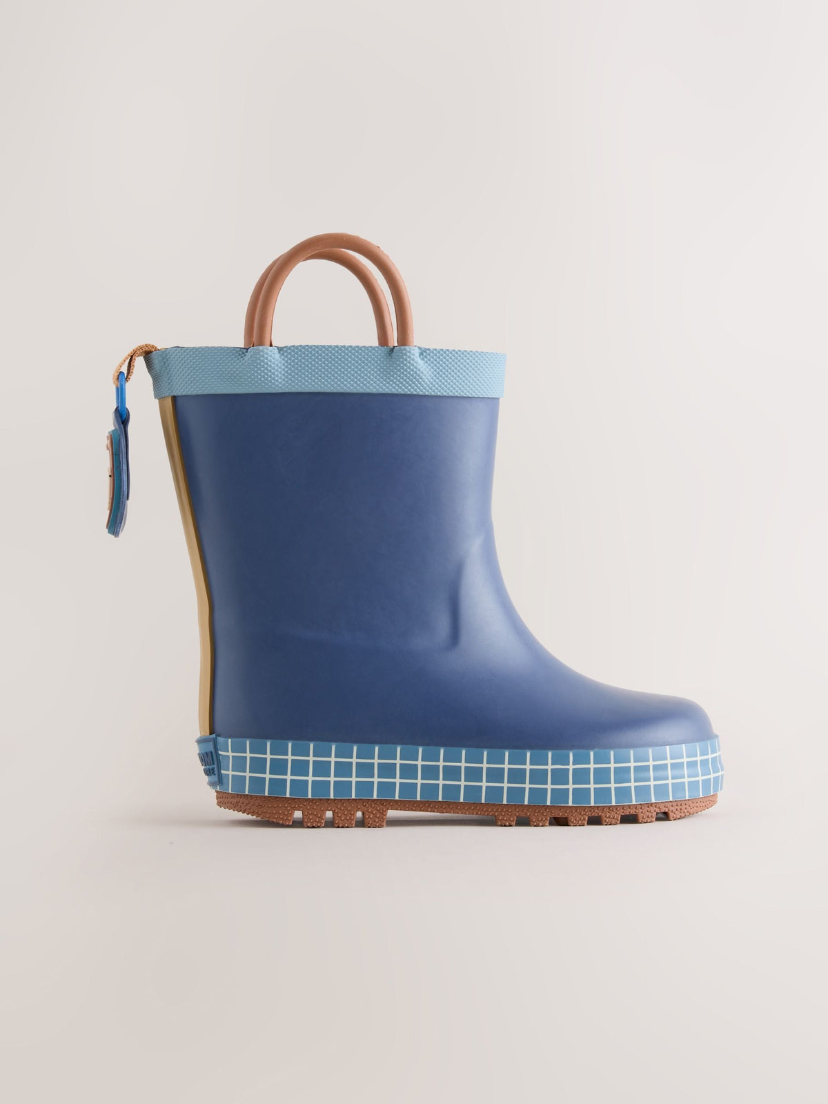 Navy Warm Lined Handle Wellies - image 2