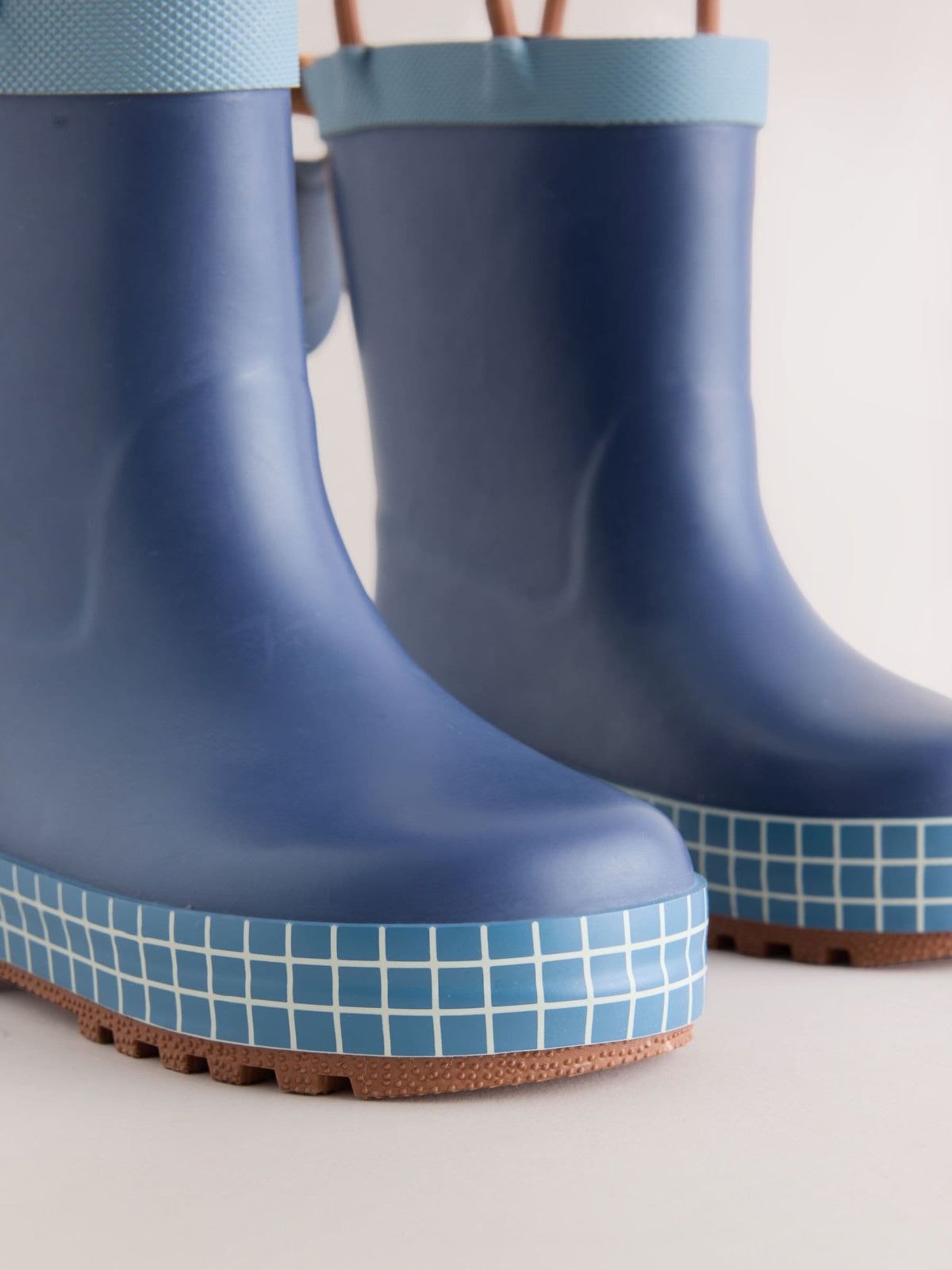 Navy Warm Lined Handle Wellies - image 5