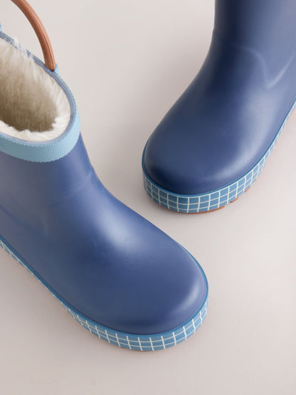 Navy Warm Lined Handle Wellies - image 6