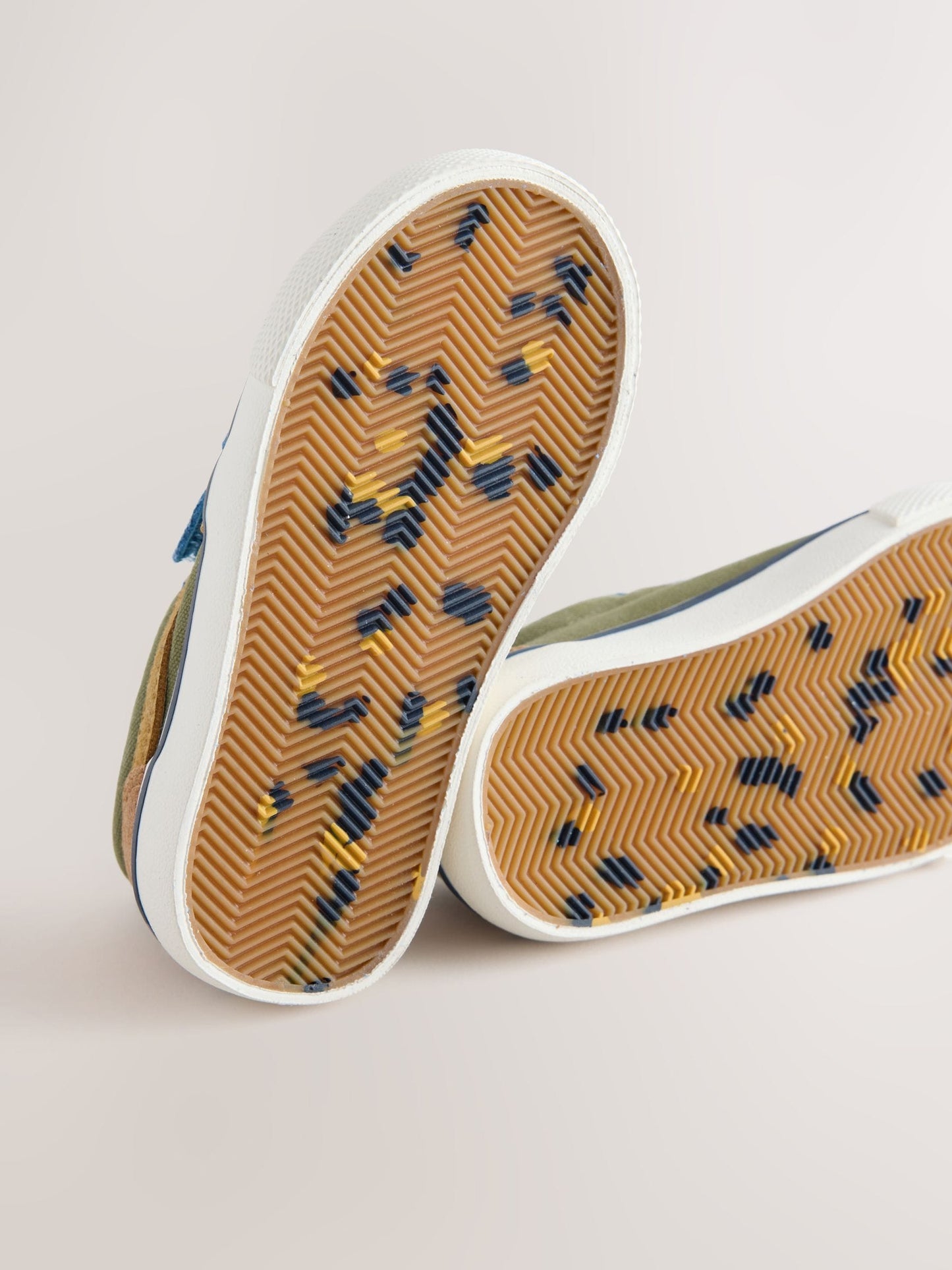 Navy Colourblock Standard Fit (F) Touch Fastening Trainers image 4