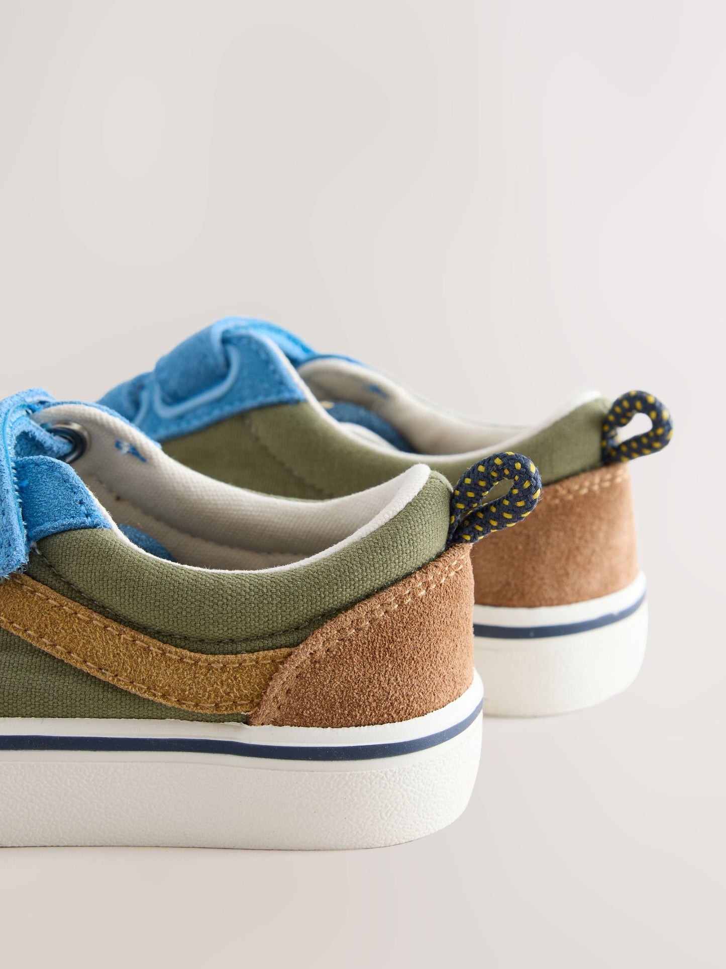Navy Colourblock Standard Fit (F) Touch Fastening Trainers image 5