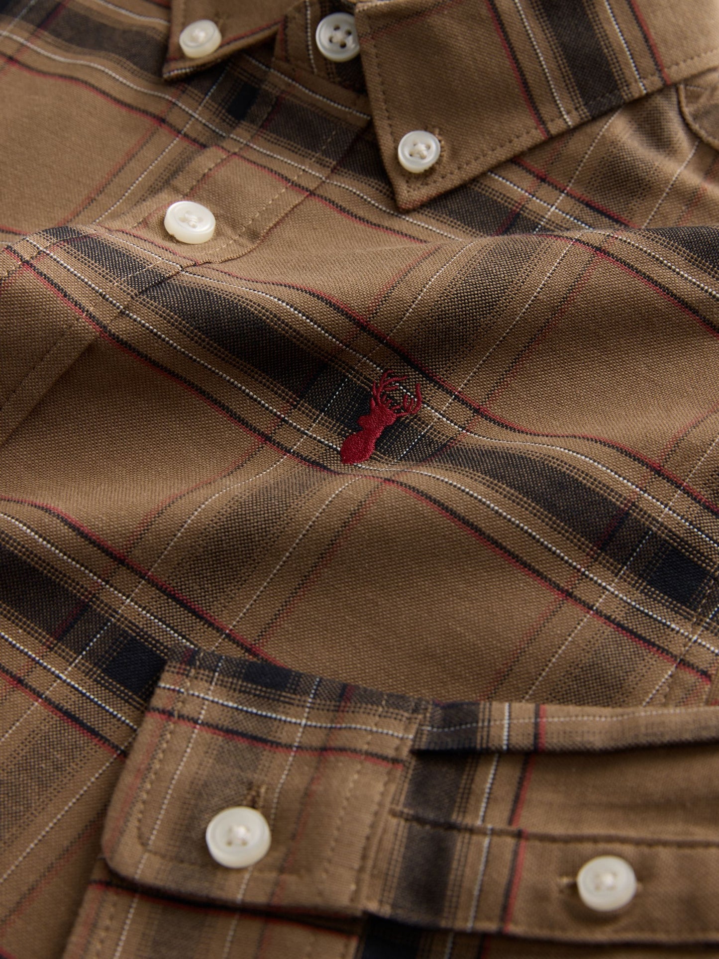 Dsiney Kidz - Chocolate Brown Check Single Oxford Shirt (3-16yrs) image 7