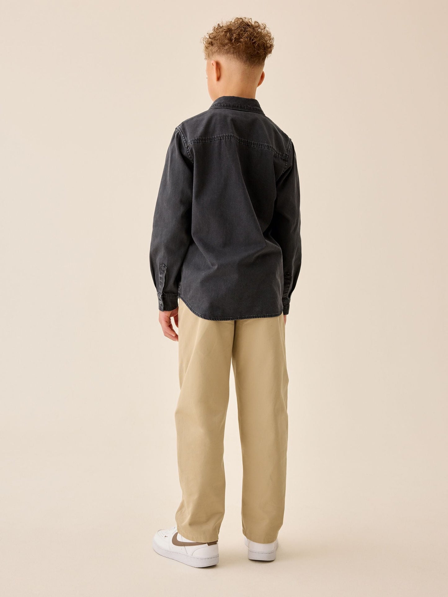 Dsiney Kidz - Charcoal Grey Long Sleeve Denim Shirt (3-16yrs) image 3