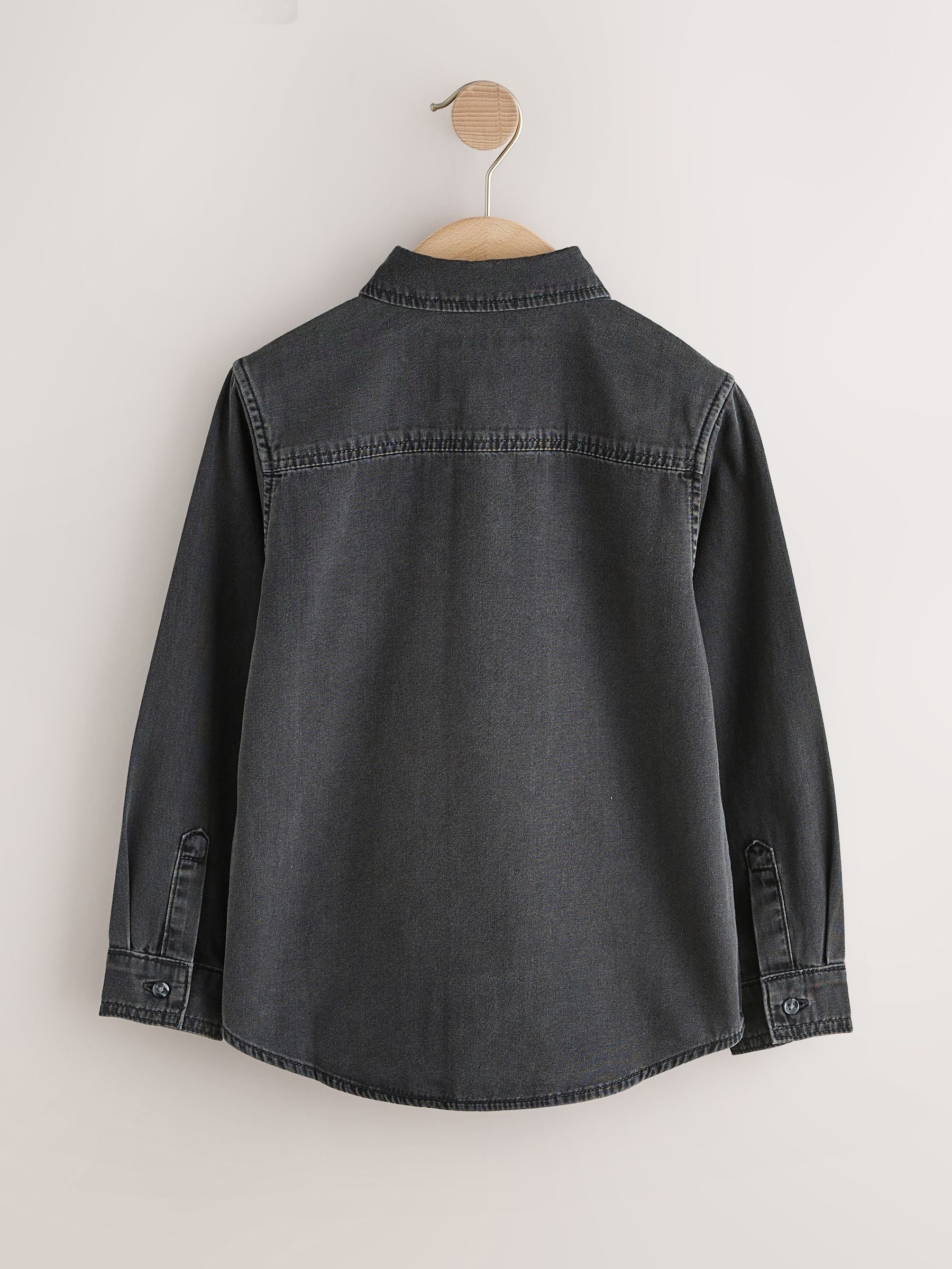 Dsiney Kidz - Charcoal Grey Long Sleeve Denim Shirt (3-16yrs) image 5