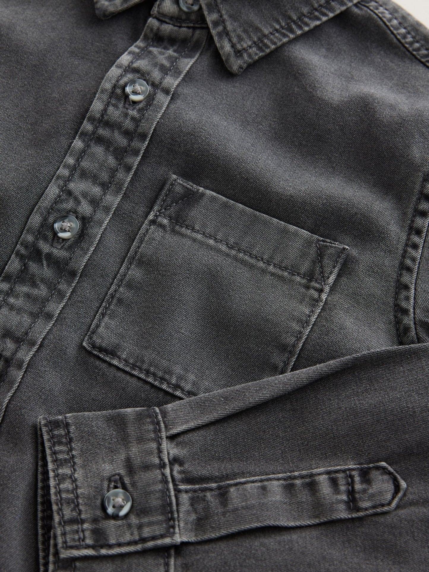 Dsiney Kidz - Charcoal Grey Long Sleeve Denim Shirt (3-16yrs) image 7