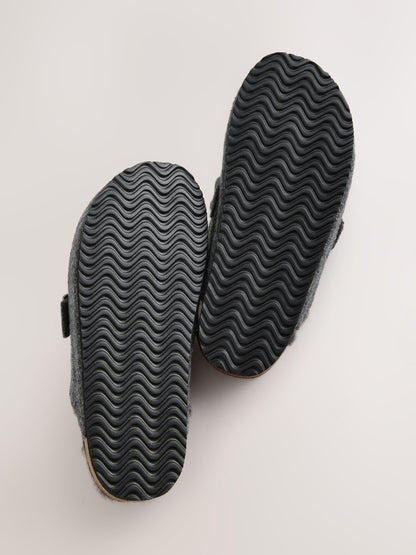 Grey Standard Fit (F) Slip-Ons Clogs image 3